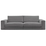 Bobochic Paris Temno siva sedežna garnitura iz rebrastega žameta 274 cm Leonard – | Shoptok.si