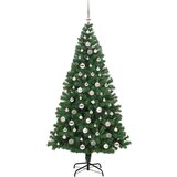 vidaXL Umestno božično drevo Zelena 210 cm PVC, jeklo in plastika | Shoptok.si