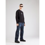 Armani Exchange Majica 'FELPA' črna / bela | Shoptok.si
