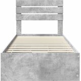  Krevetna konstrukcija s ladicama Betonski sivi 90 x 200 cm Siva 206 x 93 x 100 cm | Shoptok.si