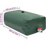  Spremnik za vodu sa slavinom sklopivi 1500 L PVC | shoptok.hr