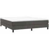  Krevet s oprugama i madracem tamnosivi 180x200 cm baršunasti | shoptok.hr
