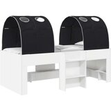  Krevet s Tunnels 4 pcs Bijela i crna Konstruirano drvo - Bijela i crna | shoptok.hr