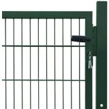 vidaXL 2D ograjna vrata (enojna) zelena 106x130 cm | Shoptok.si