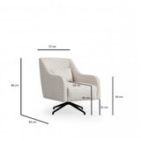 Atelier Del Sofa Fotelja Gio Bergere 95x88x80cm Bijela | Eponuda.ba
