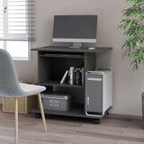 vidaXL Računalniška miza siva 80x50x75 cm iverna plošča, (20939009) | Shoptok.si