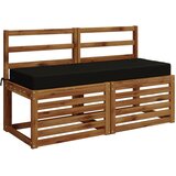  Jastuk za sjedalo SOEST 100% poliester Crna 120 x 40 x 10 cm Slike