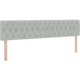  Krevet S LED lampica Svijetlo siva 200 x 200 cm Baršun | shoptok.hr