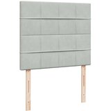  Krevet s oprugama i madracem svjetlosivi 120x190 cm baršunasti | shoptok.hr