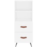  Visoka komoda bijeli 34,5x34x180 cm od konstruiranog drva | shoptok.hr