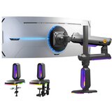 NORTH BAYOU G80 Gaming stoni nosač za monitor mat crni | ePonuda.com