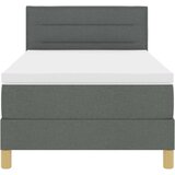  Krevet s box spring sistemom s madracem tamno sivi 90x200 cm tkanina | shoptok.hr