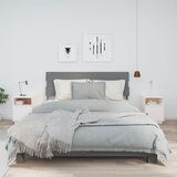  Noćni ormarići 2 kom bijeli 40 x 34 x 55 cm od masivne borovine | shoptok.hr