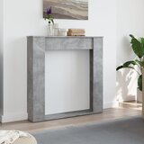  Okvir za kamin boja betona 100x20x100 cm od konstruiranog drva | shoptok.hr