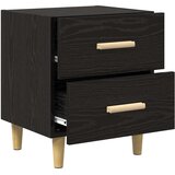 Ormarić za krevet s ladicama 2 pcs Crni hrast 40 x 35 x 47.5cm | shoptok.hr