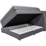 CARRYHOME POSTELJA BOXSPRING 140 cm x 200 cm , tekstil siva | Shoptok.si
