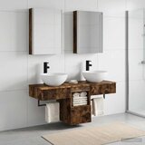  Set ormarića za kupaonicu 5 kom. Dimljeni hrast | shoptok.hr