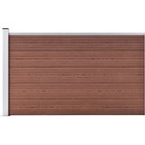 Vrtna ograda WPC 175 x 105 cm smeđa | shoptok.hr