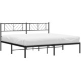  Metalni okvir za krevet s uzglavljem crni 180x200 cm | Eponuda.ba