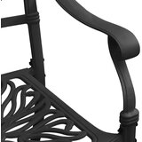  3-dijelni bistro set od lijevanog aluminija crni | shoptok.hr