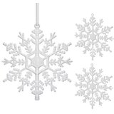 springos Božični beli okraski snežinke za božično drevo, 12 cm, 3 kosi., (21636833) | Shoptok.si