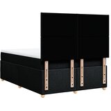  Krevet s oprugama i madracem crni 160x200 cm od tkanine | shoptok.hr