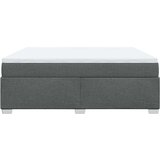 vidaXL Box spring postelja z vzmetnico temno siva 180x200 cm blago | Shoptok.si