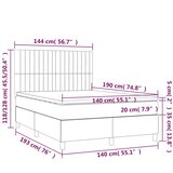  s oprugama i madracem tamnoplavi 140x190 cm baršunasti | shoptok.hr