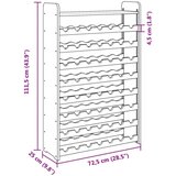 vidaXL Stalak za vino s gornjom pločom 72 5x25x111 5 cm od borovine Cijene