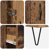vidaXL Highboard s ladicama 2 pcs Staro drvo Inženjerska drva i staklo | shoptok.hr