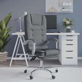  Masažni uredski naslonjač od tkanine tamnosivi | shoptok.hr
