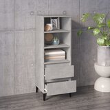  Visoka komoda boja betona 40 x 36 x 110 cm konstruirano drvo | Eponuda.ba