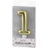  Balloon candle, svećica, zlatna - odaberite broj | Eponuda.com