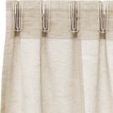 vidaXL Zavjese sa zavjesama 2 pcs Pijesak 140 x 140 cm Poliester | shoptok.hr