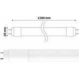 Avide LED žarnica - sijalka cevna T8 G13 120 cm 18W 120lm/W high lumen nevtralno bela 4000K steklo Cene
