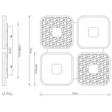 Globo STROPNA LED-SVETILKA MOSAIKO 2700-6000 K 230 V | Shoptok.si