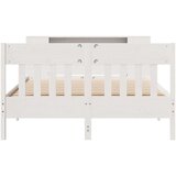 vidaXL Krevet s regalom z knjige bez madraca bijeli 160x200cm borovina | shoptok.hr