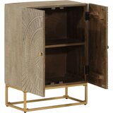  Komoda 55x30x76 cm trden mangov les in železo, (21413204) | Shoptok.si
