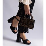 Gemre Black block heel sandals Isolina | ePonuda.com
