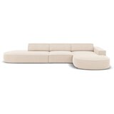 Micadoni Home Bež žametni kotni kavč (desni kot) Jodie - Micadoni Home Cene