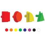  Masterkidz geometrijski elementi 8 boja, 256 komada, pribor za STEM tablice | shoptok.hr