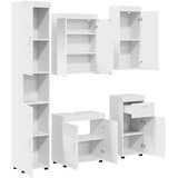  Set namještaja za kupaonicu TULUM 5 pcs Bijelo 60 x 34 x 63 cm | Shoptok.si