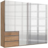 Modern Living Omara Z Drsnimi Vrati Level 36 D, Bela, Barva Hrasta Cene