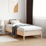 vidaXL Okvir kreveta bez madraca 75 x 190 cm od masivne borovine Cijene