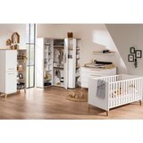 Paidi OTROŠKA POSTELJICA Oscar 145,4/76,2/83,3 cm bela, barve hrasta | Shoptok.si