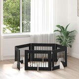  Vrata za pse z stojali 6 pcs Črni hrast 80 x 60 cm, (5000232674) | Shoptok.si