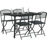  Set vanjskog namještaja 5 pcs Antracit Željezo i čelik | shoptok.hr