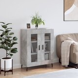 vidaXL Komoda betonsko siva 69,5x34x90 cm inženirski les Cene