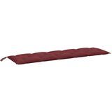  Jastuk za vrtnu klupu prošarano crvena vina 180x50x7cm tkanina | Eponuda.com
