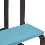 Hübsch Črna/modra pručka iz masivnega hrasta Step – | Shoptok.si